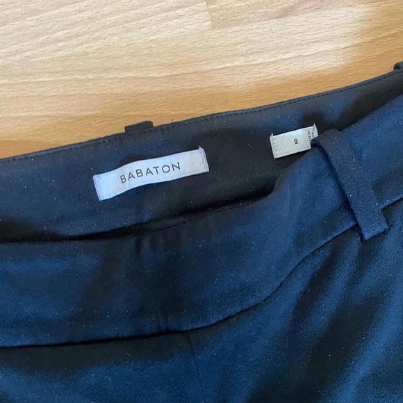 Aritzia Babaton Black Suede Elliot Pant - Size 2 - Picture 4 of 7